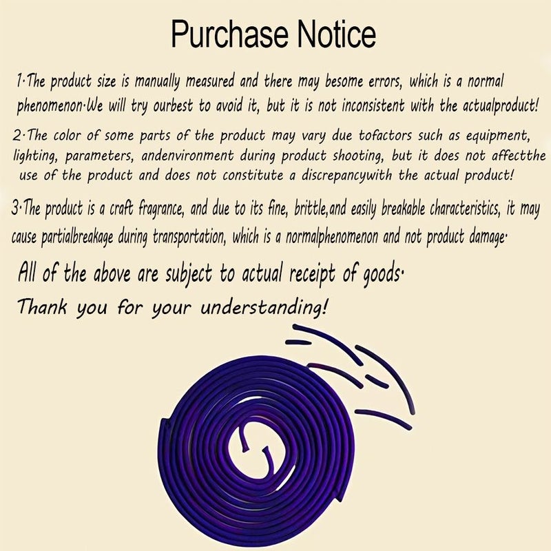 Lavender Incense Coils 120Pcs Purple Spiral Calming Aroma Soothes Mind Body Home Yoga Room Spa - Image 4