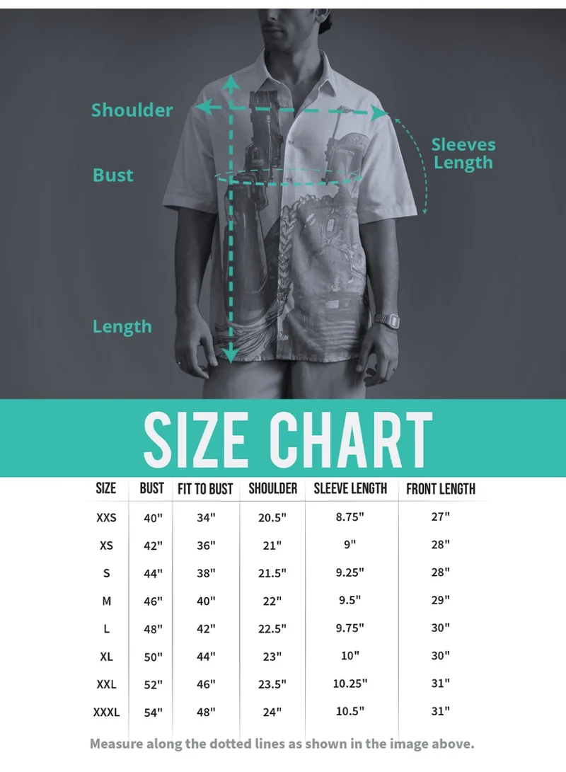 The Souled Store  The Souled Store Men Celestial Chaos Beige Embroidery Oversized Shirts for Men | Best Price UAE
