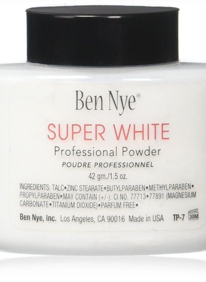 Ben Nye Classic Translucent Face Powder 1.5 oz - Super White 