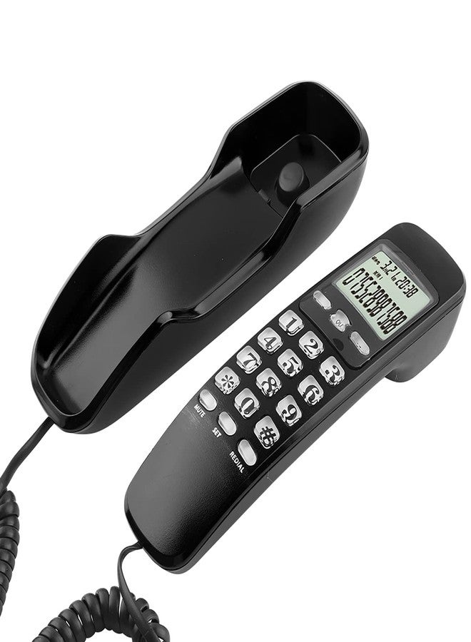 Dpofirs Corded Telephone Landline Telephone, Mini Portable Multi Functional Landline Telephone with Caller ID, Wired Corded Desktop Telephone Big, Old Phone for Home Hotel - Image 1
