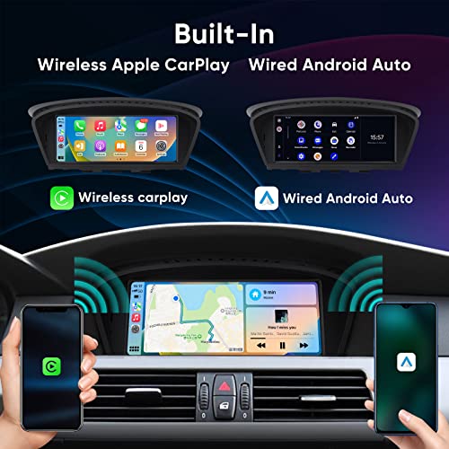 AINAVI راديو شاشة تعمل باللمس 8.8 بوصة CarPlay لسيارة BMW 5 Series E60 E61 E63 E64 E90 E91 E92 E93 2005-2008 ترقية نظام CCC مشغل وسائط متعددة أندرويد أوتو مع الحفاظ على الستيريو الأصلي ومكبر الصوت iDrive - Image 5