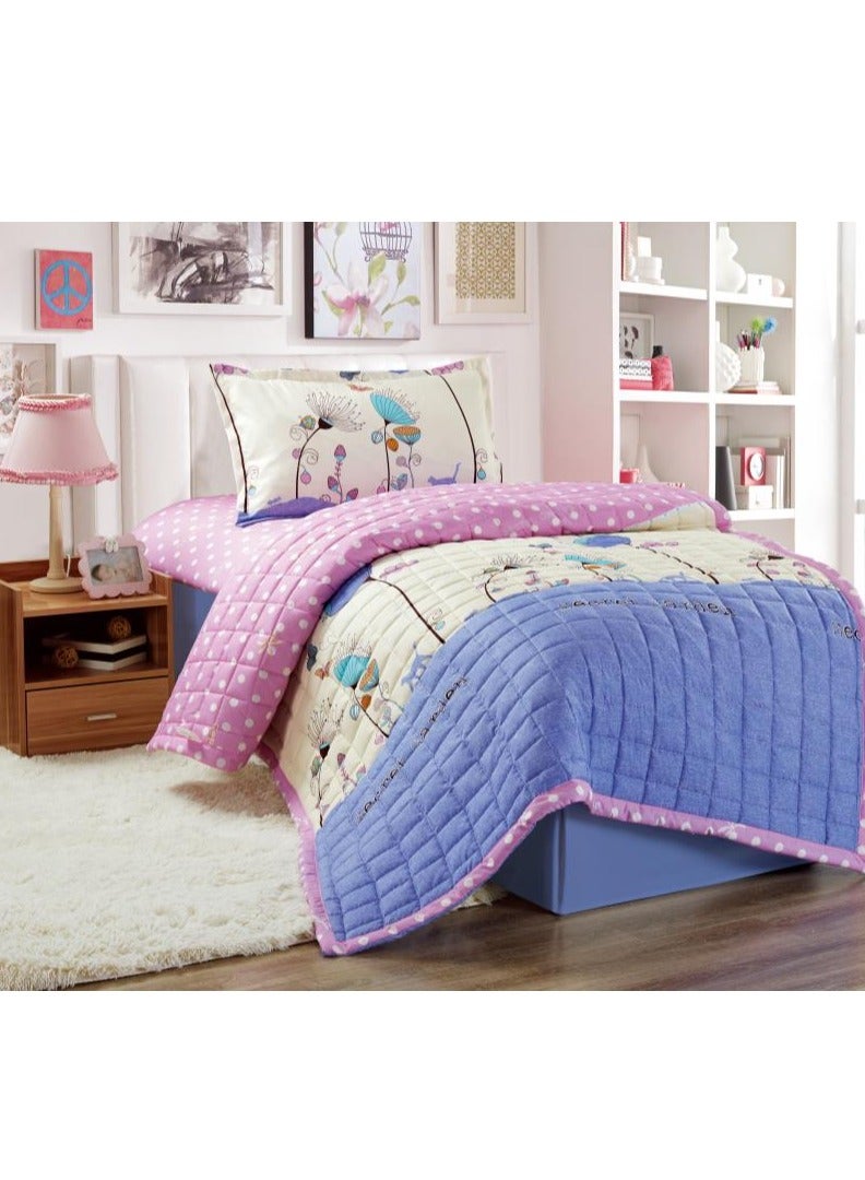 مون طقم لحاف سرير مضغوط مكون من 3 قطع رسوم اطفال - Image 1