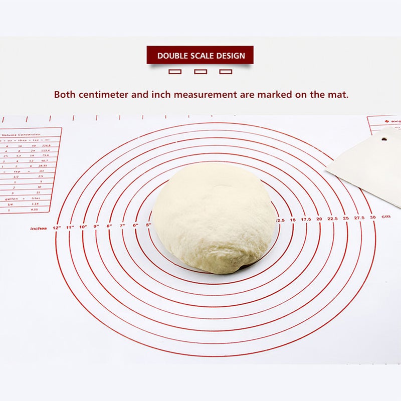 Silicone Baking Mat Dough Maker Pad with Measurements Non-slip Non-stick Rolling Pastry Mat For Kitchen Birthday Wedding Party - Image 5
