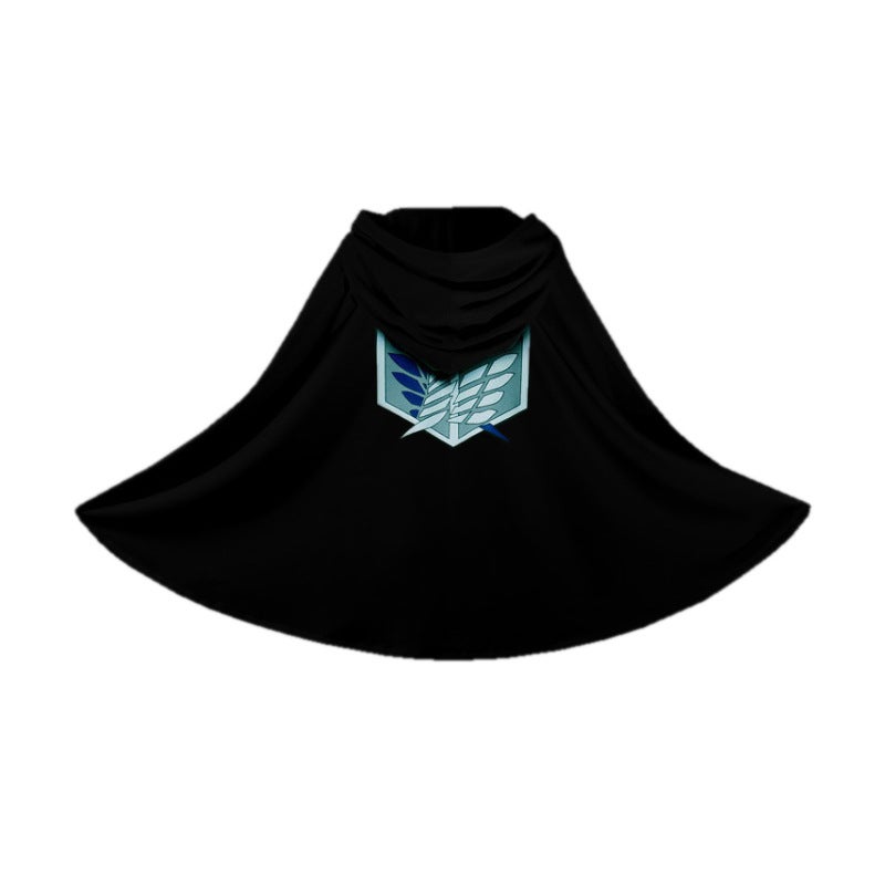 The Giant Investigation Corps Wing of Liberty Soldier Long Cloak Cloak cosplay Garment Spot Attack Black Cloak 