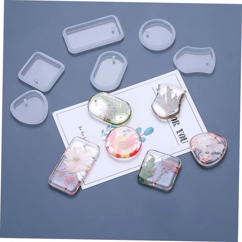 Globally engineered build NUOBESTY 6pcs Silicone Keychain Molds for Pendant Crafting Smooth Easy Release Epoxy Molds for Keychain Accessories and Custom Ornaments Slow wear optimized quality - Image 3