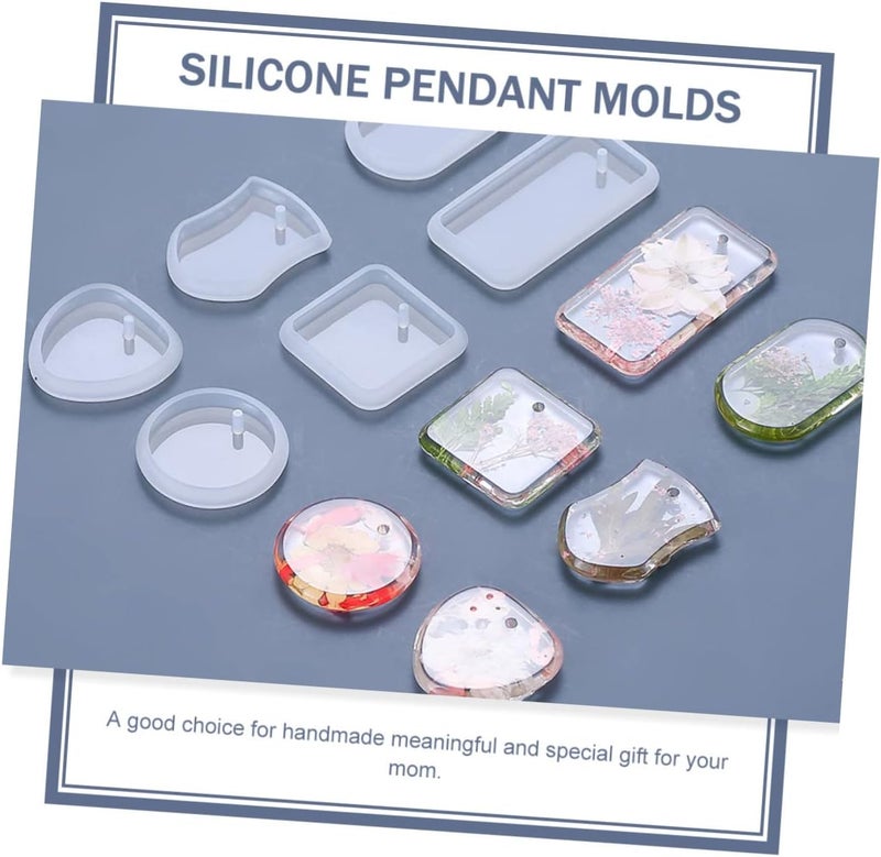 Globally engineered build NUOBESTY 6pcs Silicone Keychain Molds for Pendant Crafting Smooth Easy Release Epoxy Molds for Keychain Accessories and Custom Ornaments Slow wear optimized quality - Image 2