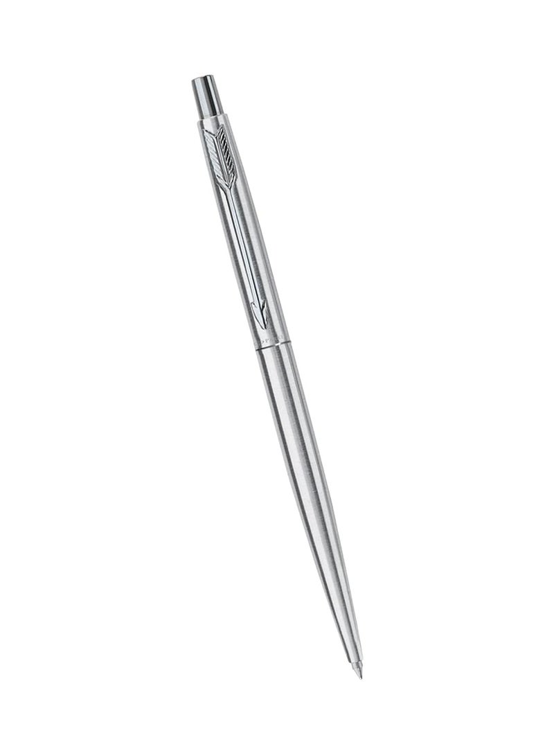 Parker Classic Stainless Steel Chrome Trim Ball Pen| Ink Color - Blue | Gift For Employees | Unique Gifts For Entrepreneurs - Image 2