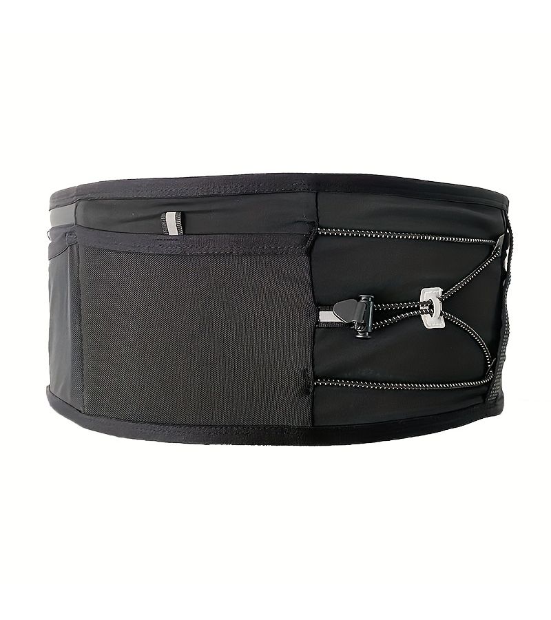 Running Sports Waist Bag Unisex Breathable Fitness Belt With 1 Blue TPU Soft Water Bottle 8.45oz Size XS S M - Image 2