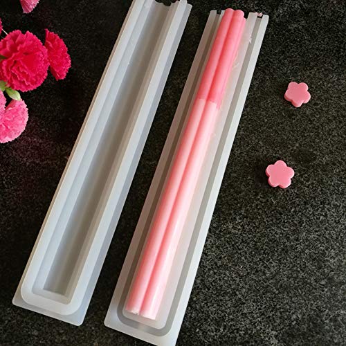 EchoDone Flower Tube Column Silicone Soap Candle Mold Embed Soap Making Supplies Silicone Mold for Soap - Image 3
