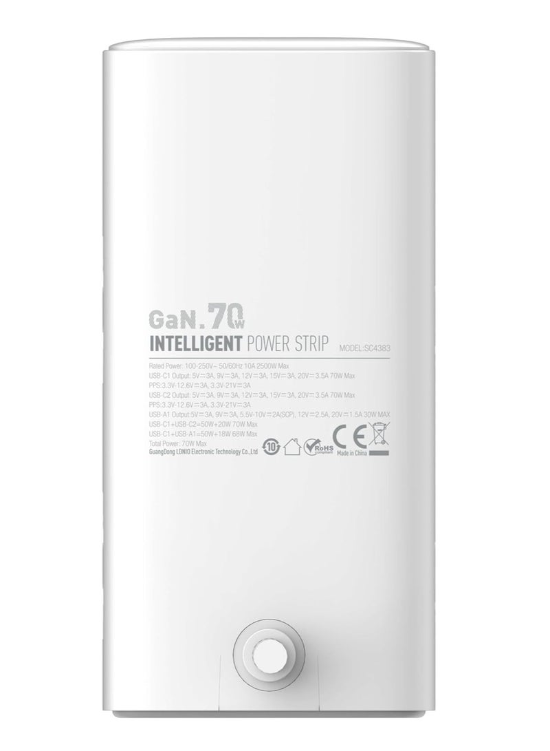 LDNIO SC4383 7-Port Vertical Desktop Charging Station, White - Image 5