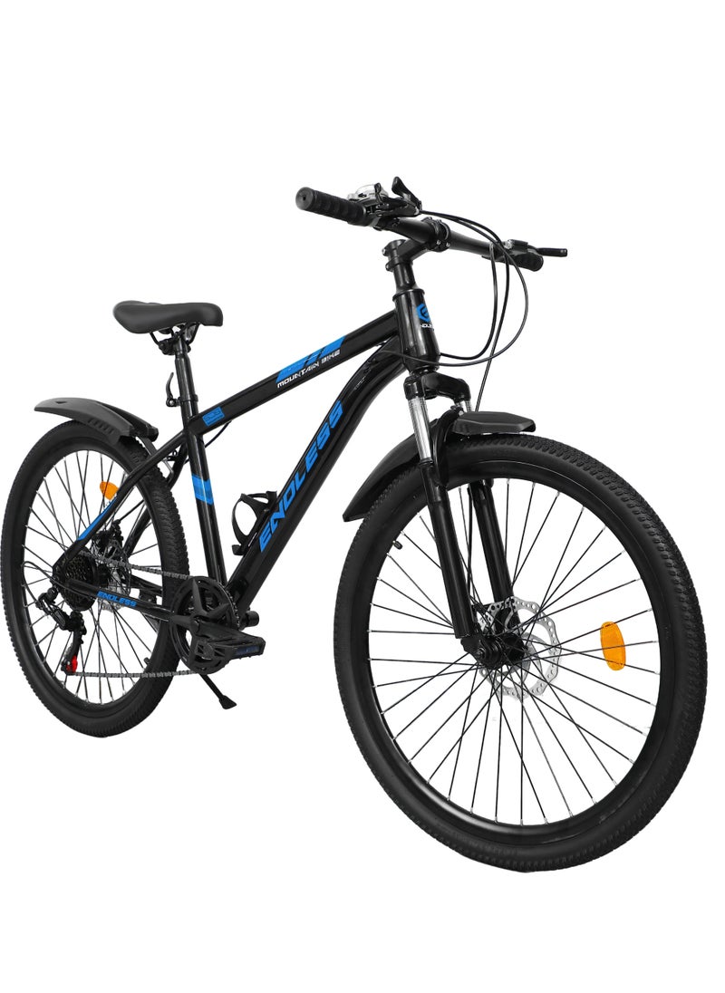 ENDLESS  Endless High Carbon Steel 17" Frame, 26" Wheels Mountain Bike with Shimano Altus 21 Speed Gear Shifter for Adults|Disc Brakes, Adjustable Seat, All Terrain Tyres, Suspension MTB Cycle for Men & Women  - Image 1