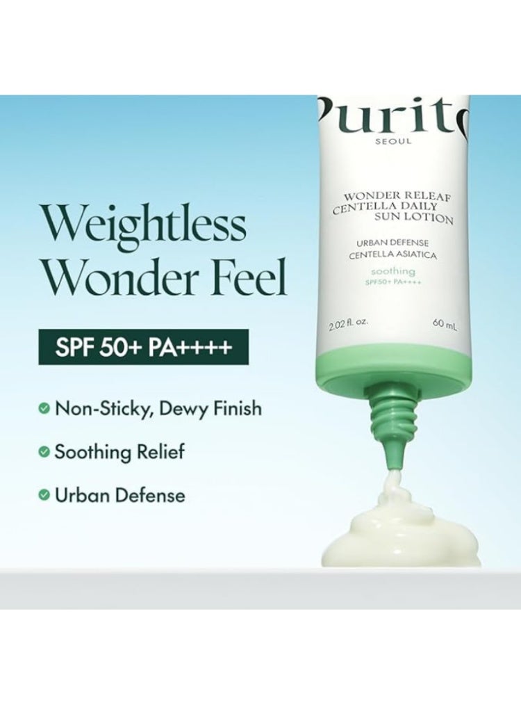 بوريتو حماية للبشرة الحساسة والمتهيجة – بوريتو وندر ريليف سنسيلا ديلي صن لوشن SPF50+ PA++++ لتهدئة وترطيب البشرة مع حماية عالية - Image 4