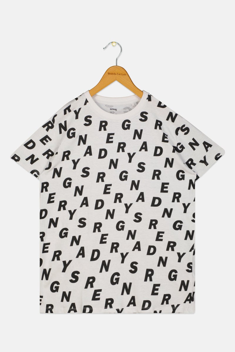 Sinsay تي شيرت قصير الأكمام بألوان متعددة للأطفال الأولاد بتصميم ياقة دائرية - Image 2