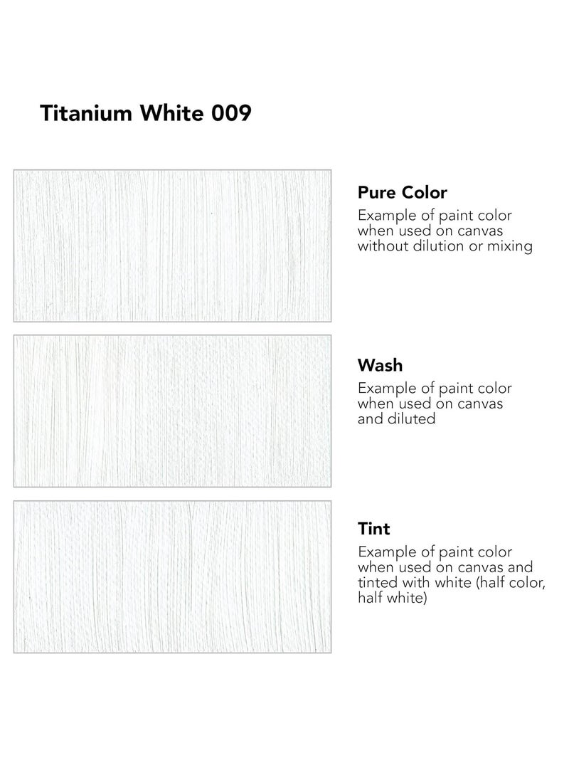Daler Rowney Georgian Oil Colour Tube 38ml Content Titanium White  - Image 2
