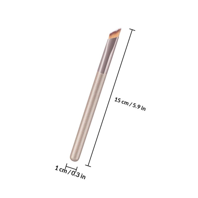 Professional Angled Eyebrow And Blush Brush Set 3 Piece Cosmetic Tools - Image 3