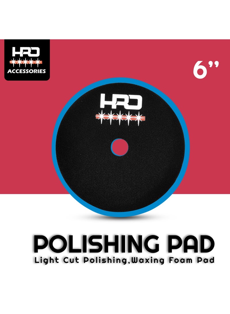 Generic HRD Finishing Waxing Polishing Pad Soft Cut 6" Light Cut Polishing Foam Pad  - Image 1