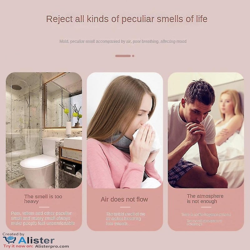 Al-Israa Indoor Air Purifier, Rechargeable 30ml, Comes with Free Perfume Bottle, Low Noise Aroma Booster with Continuous Freshness, Smart and Automatic, Perfect Gifts (White) - Image 3