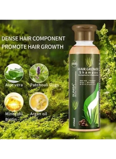 SUNISA Extreme / Sunisa Aloe Vera Hair Grower Shampoo Anti Hair Loss  essential Shampoo Hair Loss Thicken Hair Longer hair Hair Growth Volumize  Protect Hair Repair Thinning Hair Split ends Breakage Hair