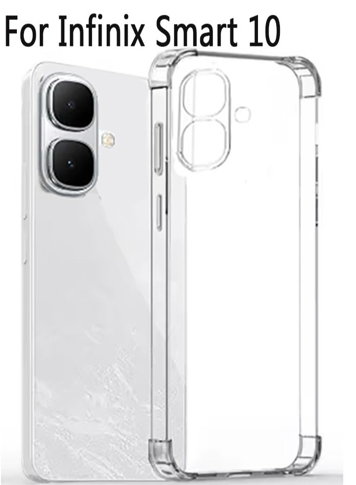 Ultra Case Shock-Absorption Flexible TPU Rubber Protective Cell Phone Cover for Infinix Smart 10 Clear - Image 1