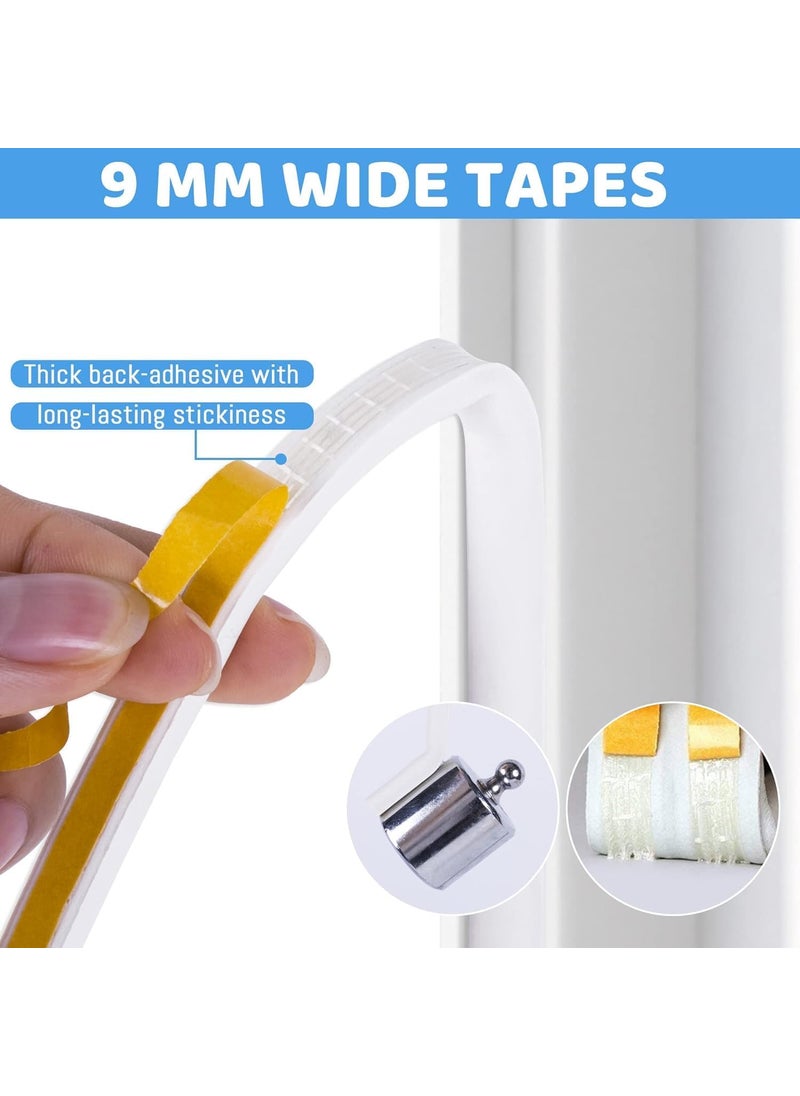 AARU BHAKTI ENTERPRISE ABE Doors Windows Draught excluder Tape Soundproofing Noise Muffling Weather Strip Tape SelfAdhesive EPDM Foam D Type 4 Seals Total 1236M White2 Pack  - Image 5