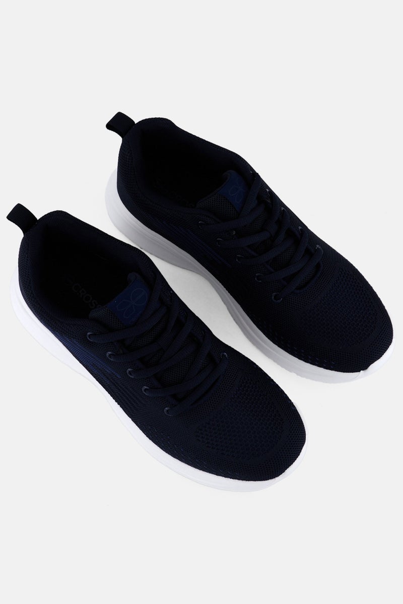 CROSSHATCH Men Torrans Lace Up Training Shoes, Navy Blue - Image 4
