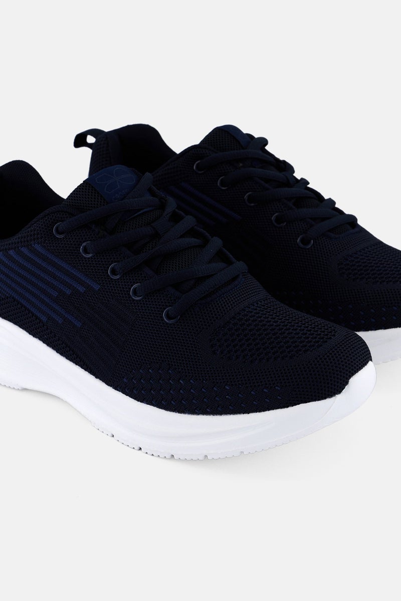 CROSSHATCH Men Torrans Lace Up Training Shoes, Navy Blue - Image 3