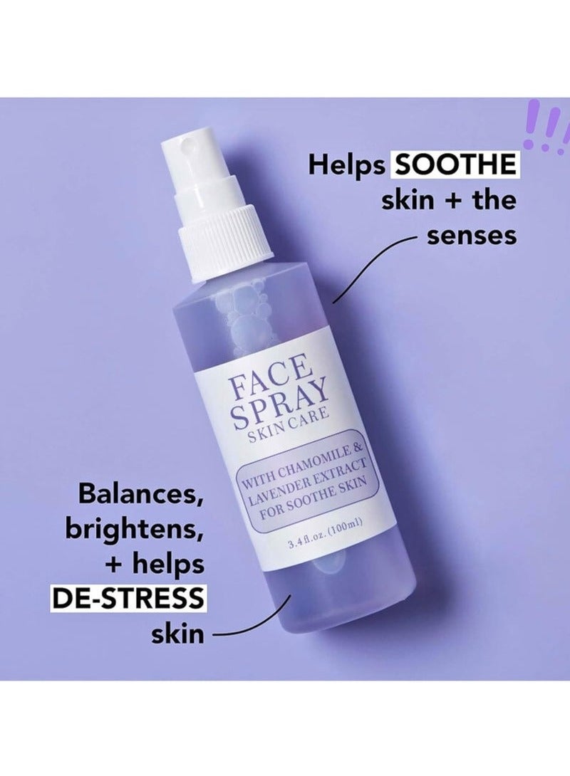 KOEC Lavender Hydrating Face Mist, Soothing Facial Spray with Lavender & Chrysanthemum, Toner for Dry Skin and Makeup Setting, Nourishes and Relieves Acne (100ml) - Image 2