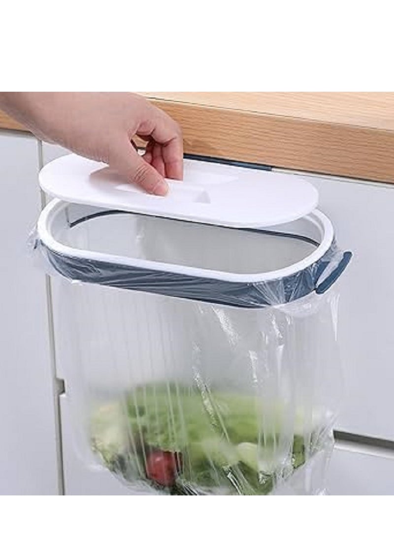 Trash Bag Holder, Wastebasket Holder, Kitchen Utensil Holder, Garbage Storage Holder, Can with Removable Lid, Multi-Use for Kitchen Cabinet, Door Storage Cabinet, Towel Bars  - Image 5