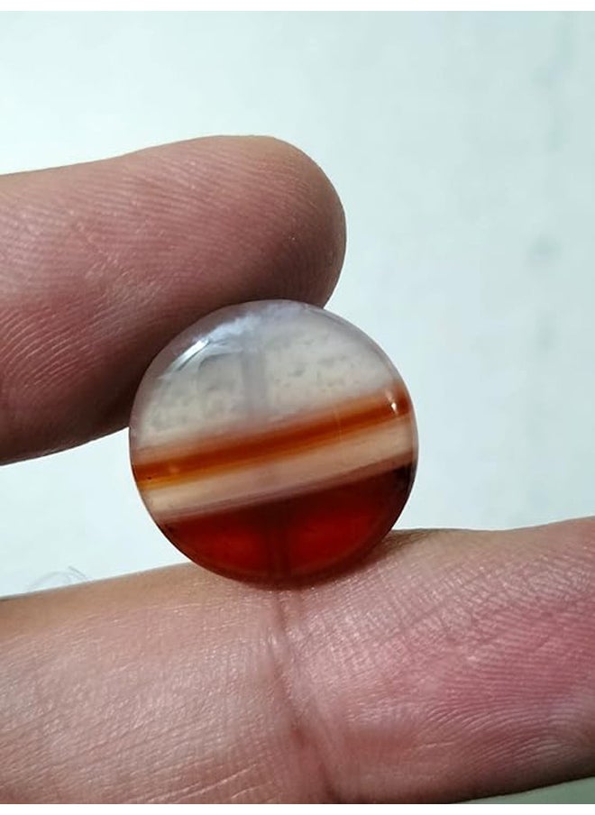 Generic - Natural Round Shape Agate  Gemstone - Natural Yemen Agate Round Shape - Fine Ring Or Pendant - Image 1