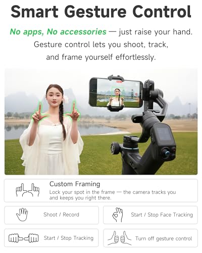 FeiyuTech SCORP Mini 3 Kit All-in-One Gimbal Stabilizer – Upgraded AI Tracking 4.0, 3-Axis Gimbal for Canon/Sony Vlogging Cameras, iPhone, Action Cams, 4.4 lb Payload, 1.3" Touchscreen - Image 4