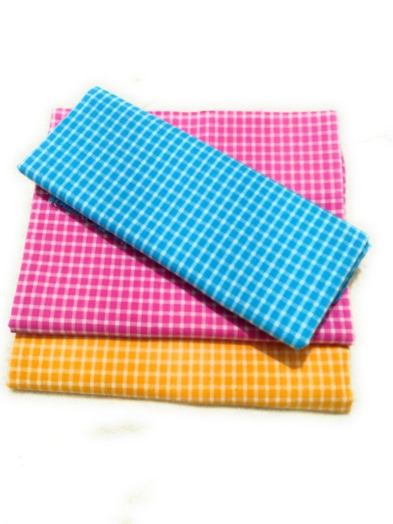 Cotton Colors Cotton Bath Towel (Pack of 3, Large Size,Multicolor)_D233 - Image 3