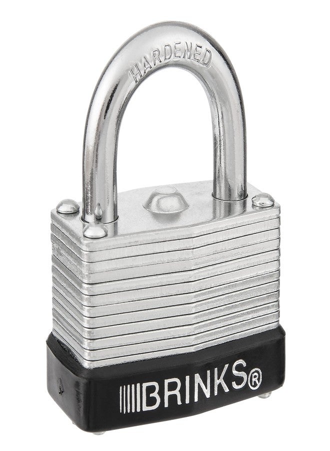 BRINKS - 40mm Laminated Steel Keyed And Warded Padlock, 3-Pack - Chrome Plated With Hardened Steel Shackle - Image 5