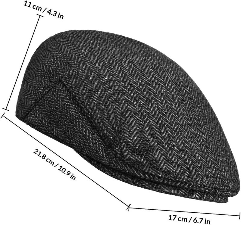 Boy Girl Newsboy Cap 50cm Wool Beret Hat Vintage Flat Hat Winter Accessory Multi - Image 2