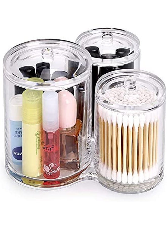 JCB CHIC Clear Cosmetic Makeup Organizer, Acrylic Cosmetic Vanity Storage Organizers, Cosmetic Display Cases for Makeup Brush, Hair Accessories, Lipstick and Jewelry - Image 2