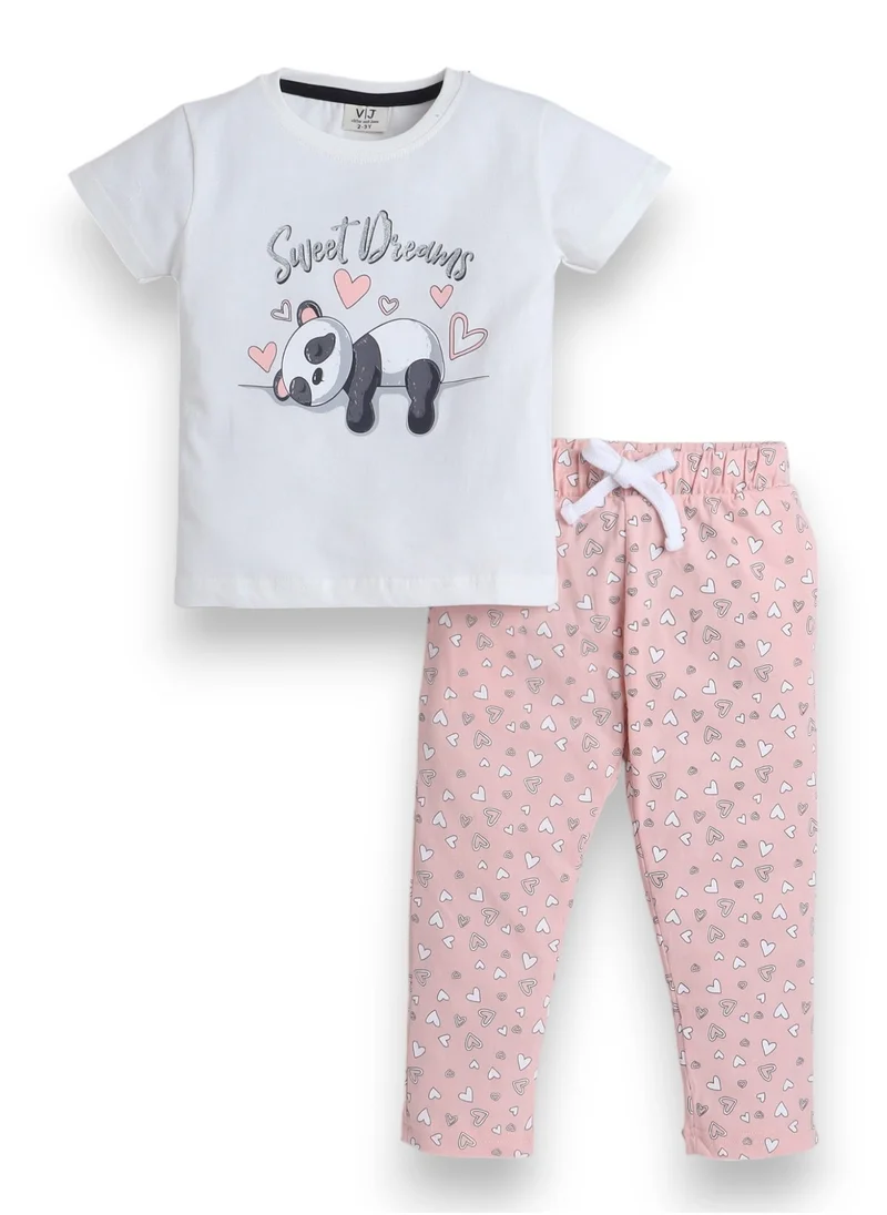 victor and jane Victor and Jane - Printed T-shirt and Pyjama Set