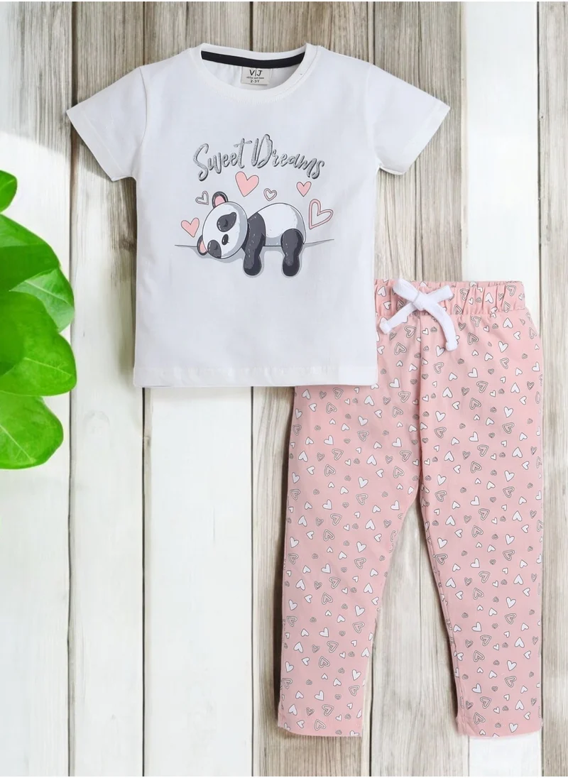 victor and jane Victor and Jane - Printed T-shirt and Pyjama Set