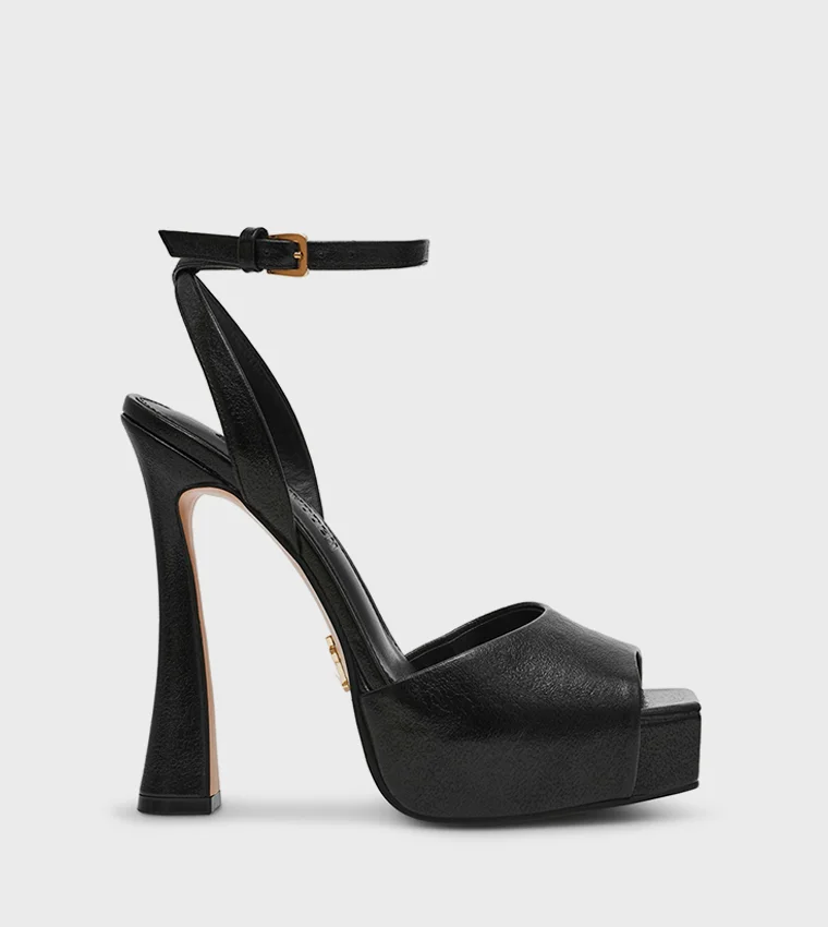 ستيف مادن Sass04S1 Women's Black Heels
