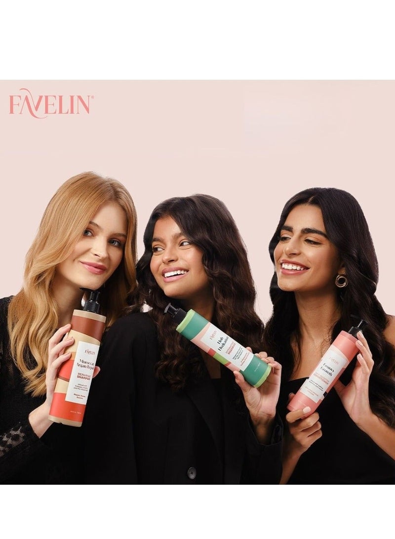 ڤاڨلين مجموعة فافيلين لإصلاح الشعر بالأرجان المغربي 500 مل شامبو وبلسم 500 مل - Image 5