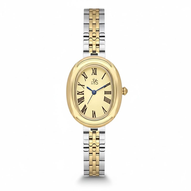 REYS WATCH WATCH FOR WOMEN-STAINLESS STEEL-GOLD DIAL R2046-TGGS