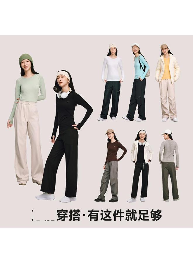 VVC ملابس داخلية أنيقة للنساء 2025 خريف/شتاء جديدة بلوزة حرارية ذات رقبة دائرية بلون موحد - Image 4