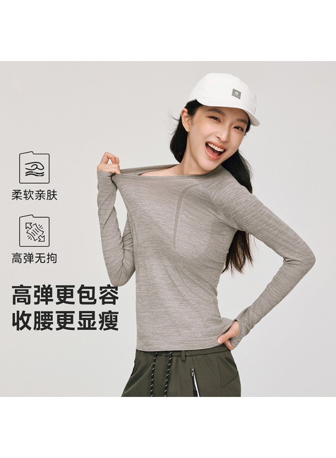 VVC ملابس داخلية أنيقة للنساء 2025 خريف/شتاء جديدة بلوزة حرارية ذات رقبة دائرية بلون موحد - Image 2