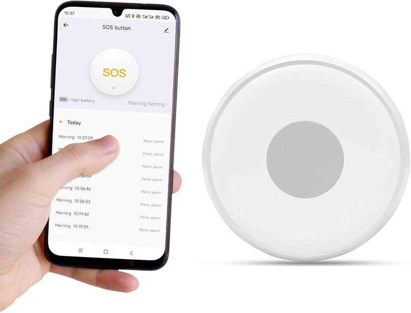 زر طوارئ ذكي SOS بتقنية WiFi من Tuya لكبار السن/الأطفال، إنذار للمرضى كبار السن، متصل بالهاتف - Image 1