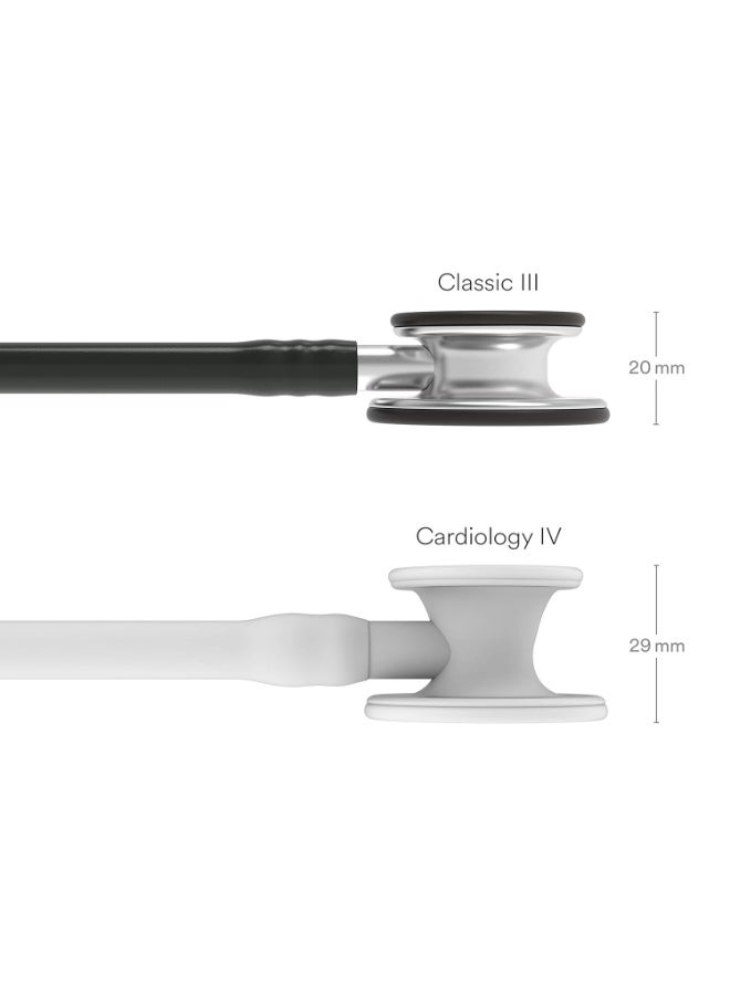 ثري أم ليتمان ستيثوسكوب أصلي 3M Littmann Classic III للفحص الطبي – أنبوب أسود، 27 بوصة (5620) - Image 3