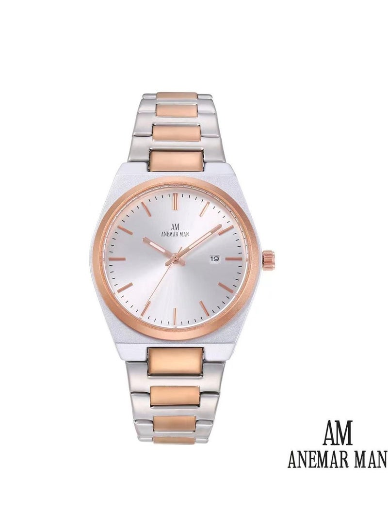 Anemar Man Men's Watch, Stainless Steel Strap and Lock