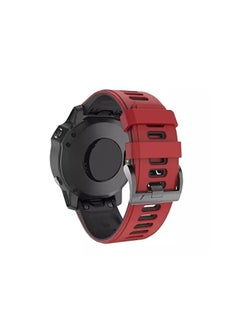 Dado Double Color Silicone breathable hole design strap 22 mm Compatible with Garmin watch Fenix 5/Fenix 6/ Fenix 6 Pro/Fenix 5 Plus/Fenix 5/ Approach S60 Smartwatch strap  - Image 3