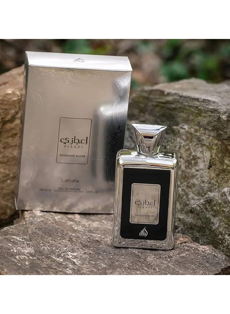 Lattafa Miracle Intense Silver Perfume by Lattafa for Unisex Eau de Parfum 100ml - Image 3