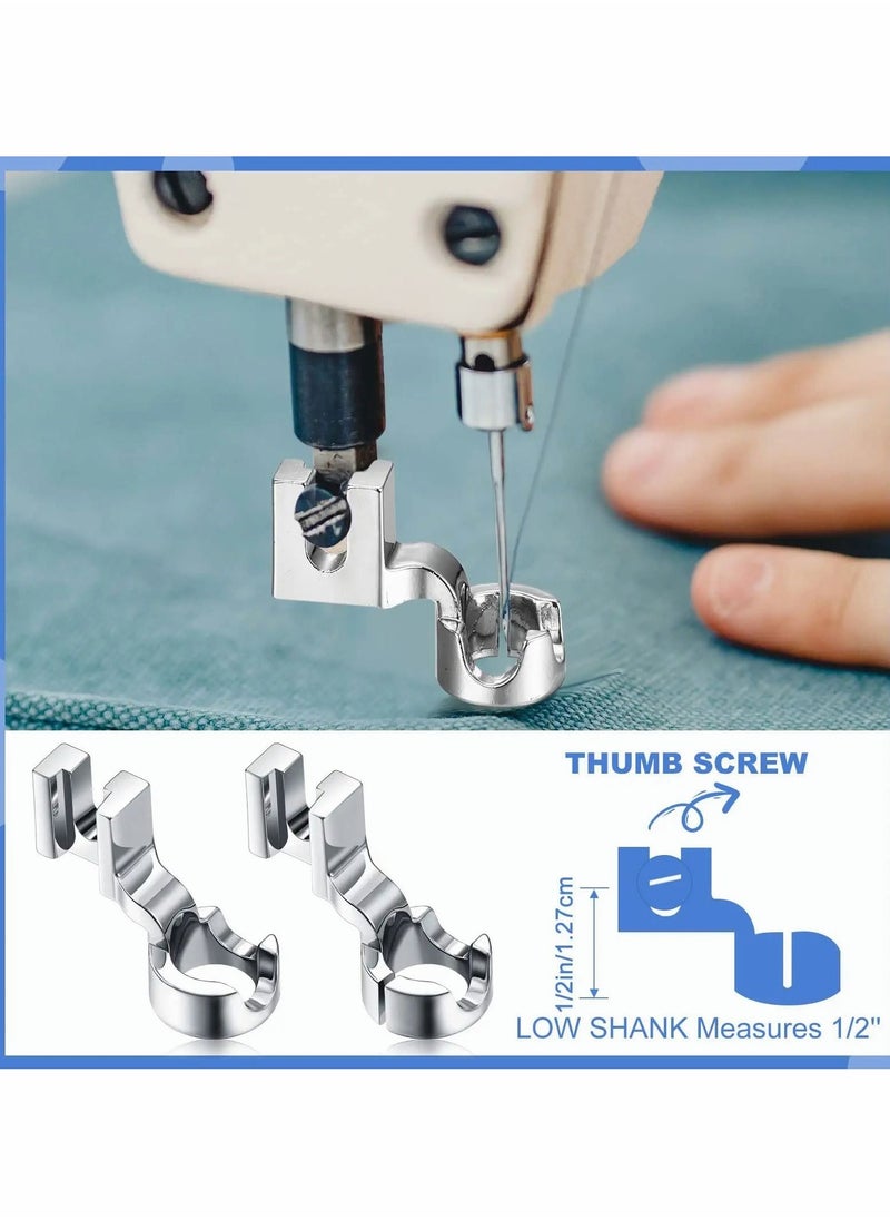 Y&D - Low Shank Ruler Quilting Foot for Free Motion 1/4 Inch Thick Rulers, Pressure Compatible with Singer Brother Kenmore Janome Baby Lock Pfaff Sewing Machines 4 PCS - Image 1
