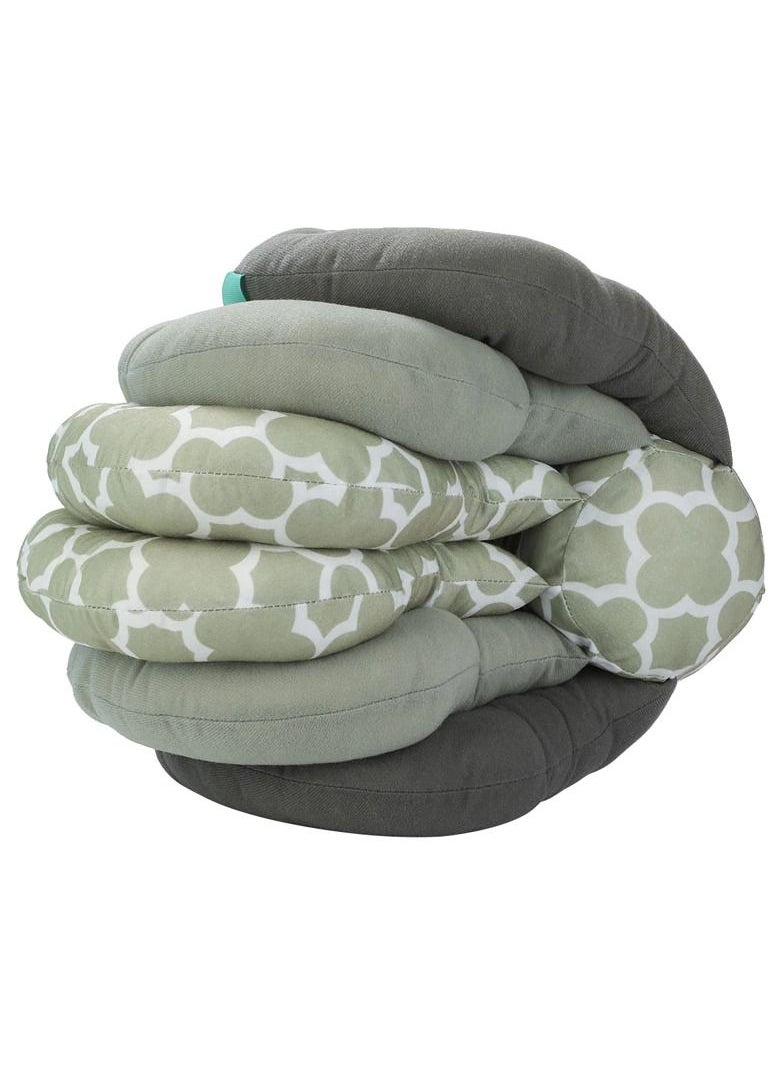 tiibaby Multifunctional Adjustable Nursing Pillow For Infant Feeding Support And Baby Bed (Grey)  - Image 5