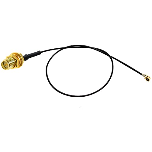 TUOLNK IPX to RP SMA Extension Cable U.FL MHF1 to Reverse Polarity SMA Female WiFi Antenna Pigtail Cable 1.13mm Extension Cable for WiFi Router Network Card 12inch(30cm) 5 Pack - Image 4