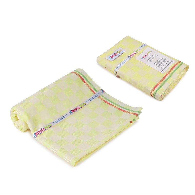 NIC Dull Gamcha Towel for Bath | Full Size Men and Women Towel Gamcha | Quick Dry Super Absorbent | Soft Towel Gamcha for Baby (Size 162x86cm)_Pack of 2 - Image 1